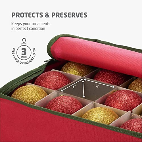 Zober ZCP-109-RD Christmas Ornament Storage Box thumb #3