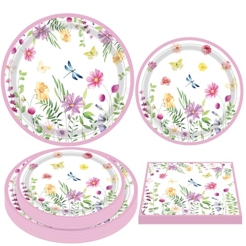 Platos de flores rigidos y biodegradables ideales para catering y reposteria creativa