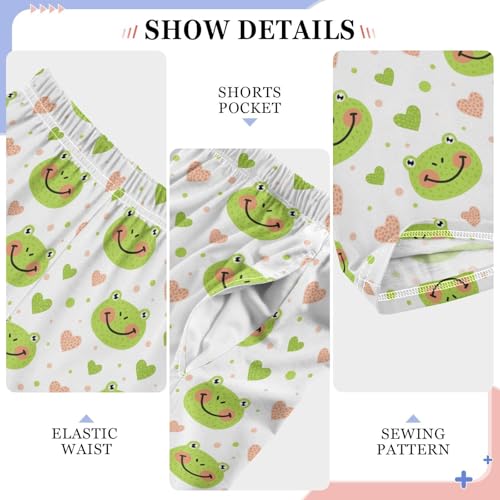 Frog and Love Boys Long Pants Soft Trousers Elastic Waist Kids Lounge Bottoms with Pockets S-XL4