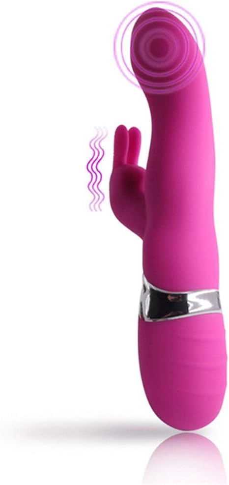 Vibrador de conejo recargable de 2 motores, estimulador de ...