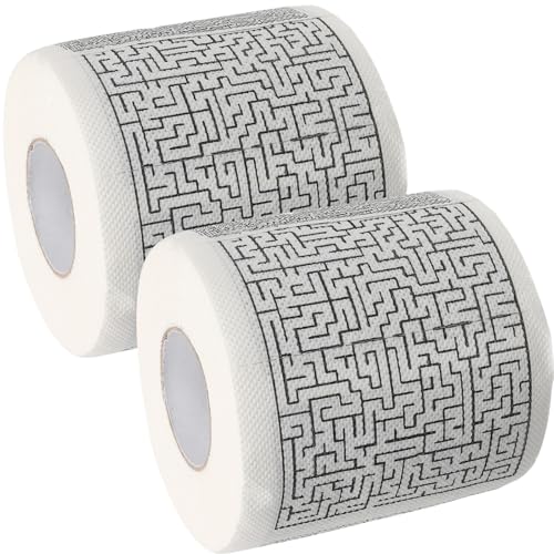 Papel higiénico creativo Gatuida de 2 rollos impresos absorbentes para baño y cocina 2