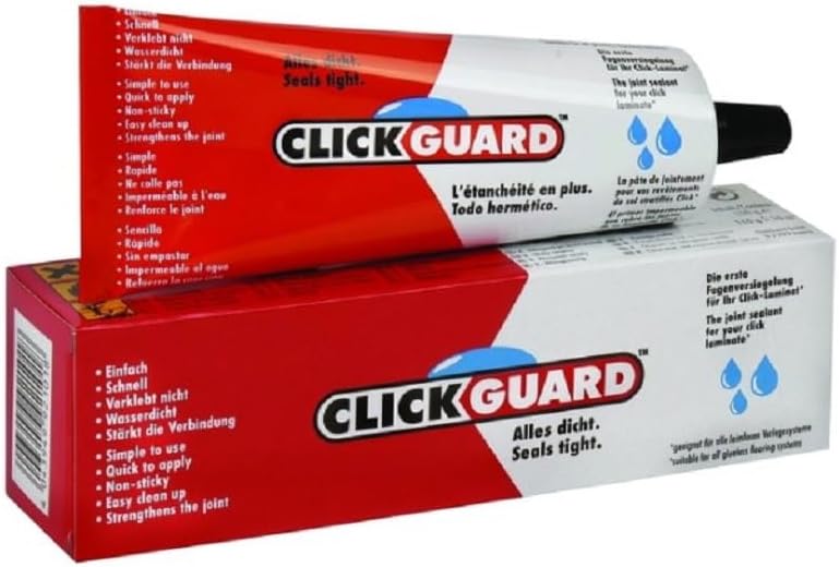 Unika ClicSeal Laminate Floor Joint Sealer 125ml – Instant Grab High Strength Flooring Adhesive for Fixing Scotia, Skirting & Architrave, Gap Filling & Water-Resistant