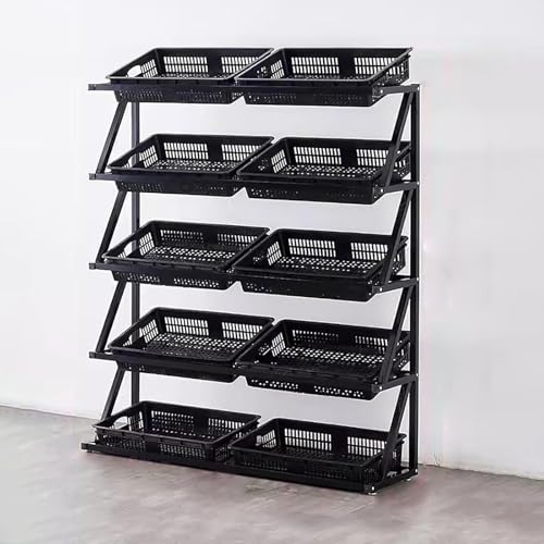 Estantería de pie para tienda minorista, ideal para exponer fruta fresca y aperitivos diarios