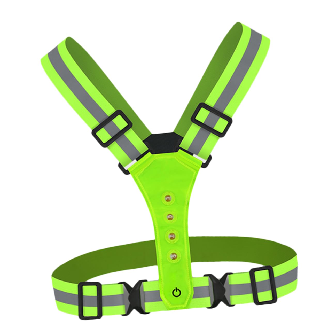 Gilet Réfléchissant Réglable OSALADI Conception Led Sécurité - 8