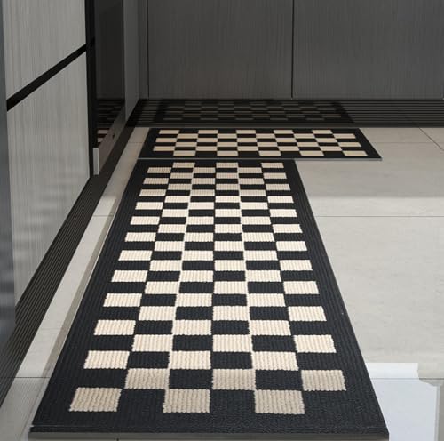 Gib Cleaningtool Gib Kitchen Mat For Floor 23.6 Inch X 71", Kitchen Rug Non Slip/Skid Washable Runner Rug, Stain Resistant Comfort Standing Mat For Kitchen Laundry & Sink Decor cover