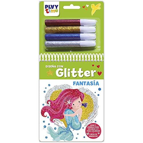 Diseña con glitter.Fantasía