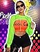 Avidlove Womens Neon 80S Clothes for Women Fishnet Shirt Halloween Fishnet Top Green XL
