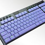 110 Keys Full Size Keycaps Set,Custom Shine Through Keycaps Replacement for Logitech G815 G915 TKL RGB Keyboard Custom Keycap for Mechanical Keyboard (Purple)