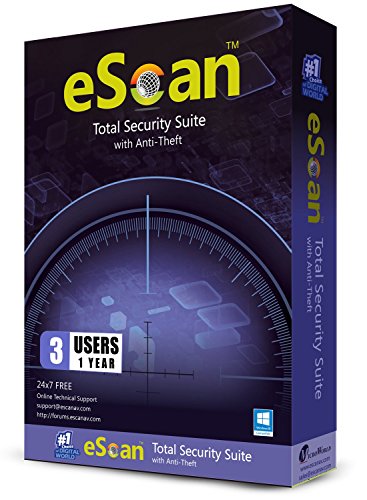 Escanav ES-TOTAL-SEC1-3 Escan Total Security Suite With Cloud Security Web Security Improves System Performance Prevents Usb Infection | 3 Devices 1 Year|Total Protection 2019 Anti Ransomware Antitheft thumb #1