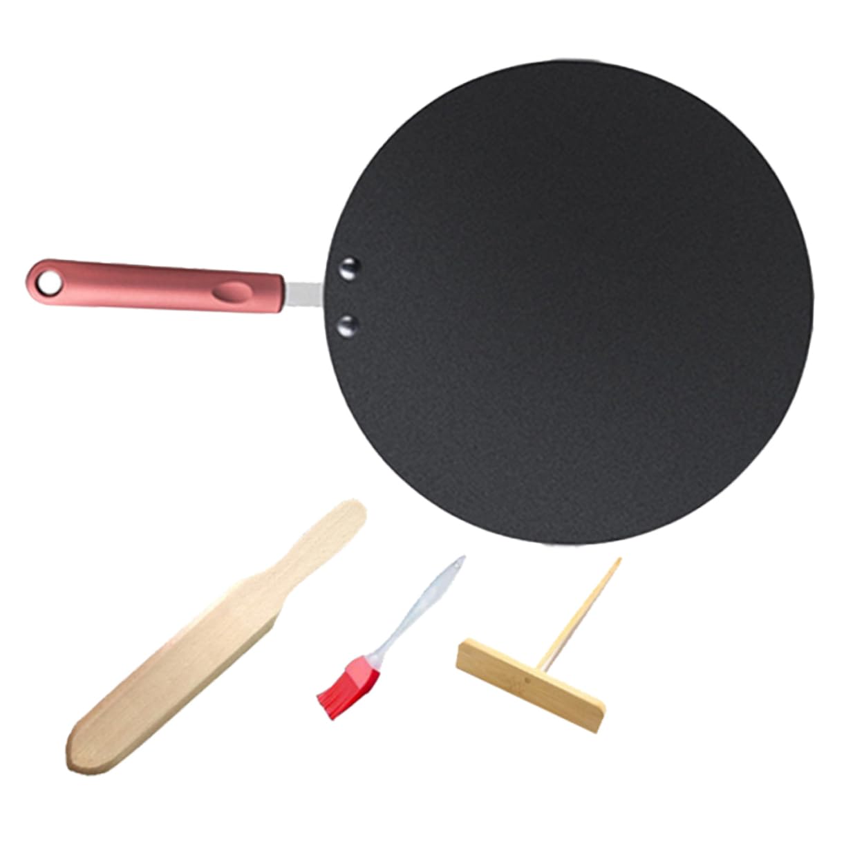 DECHOUS 1Set Portable Nonstick Cooking Pan Multifunctional Frying Pan for Pancakes Eggs and Steaks for Home and Restaurant Use