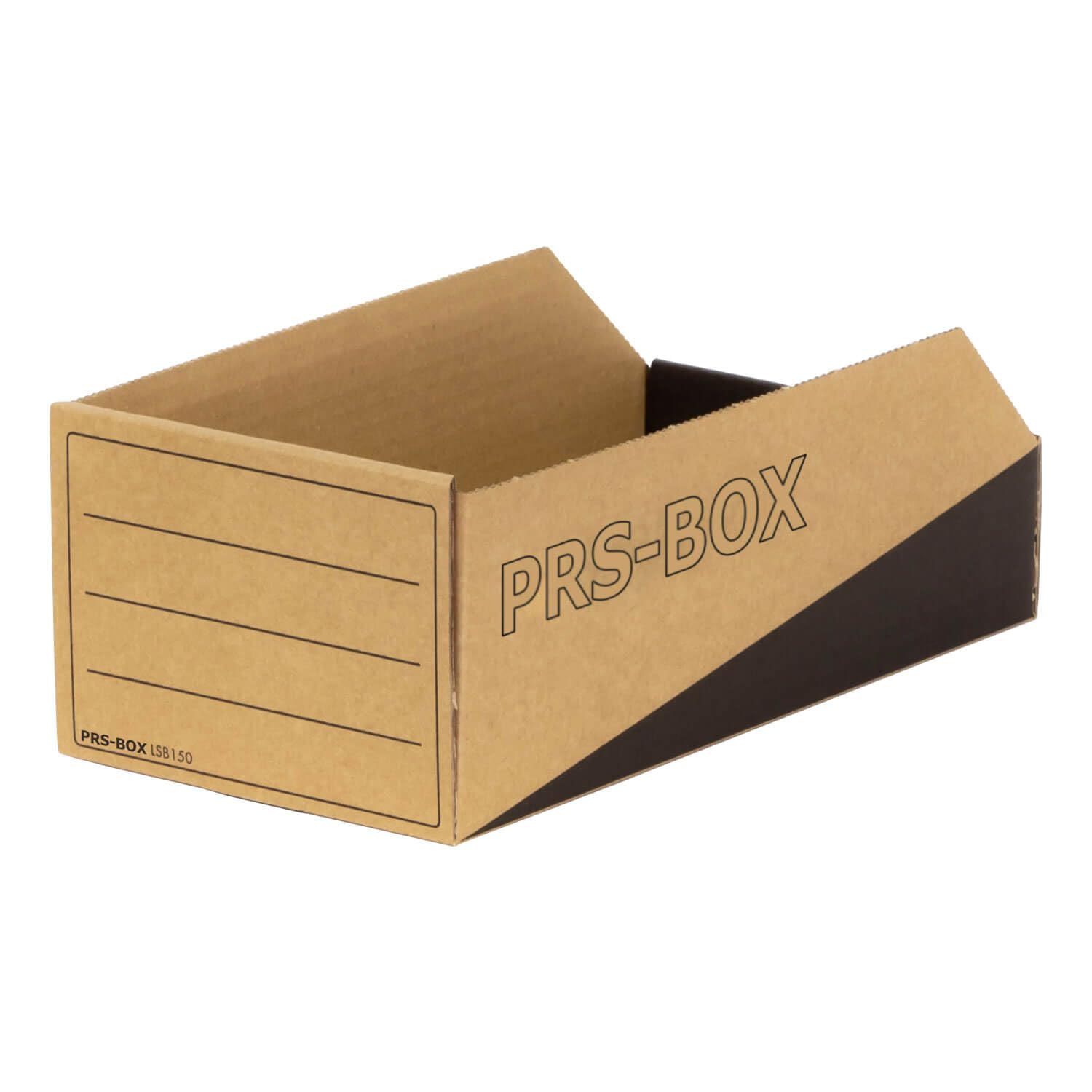 PRS Lagersichtbox LSB150, Natur/Schwarz, 305x150x110mm, (Ident mit der PRESSEL Lagersichtbox) 20 Stück