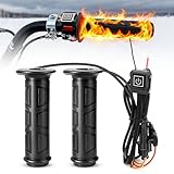 JERBOR ATV Heated Handlebar Grips, 12V 3 Heat Settings Waterproof Heated Handbar...