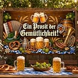 Oktoberfest Banner,Oktoberfest Deko,180 X 110 Cm Für Party Im Retro Design