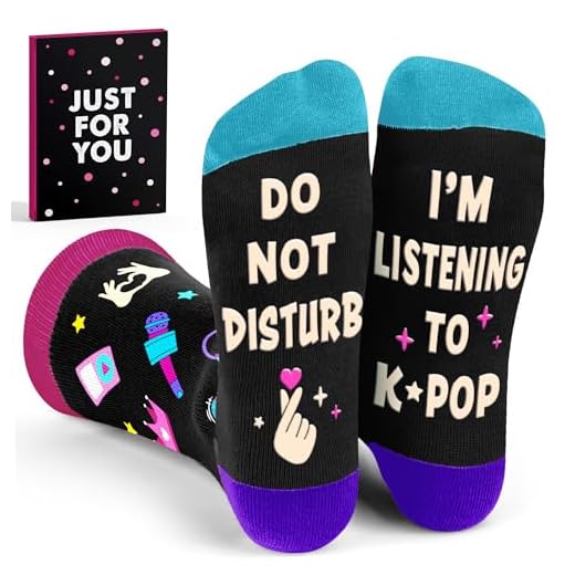 Kpop Merch - Unique Kpop Gifts for Teen, Girl and Women - Korean Socks Gifts for Christmas, Stocking Stuffers for Women, Cute k-pop Stuff, Korean Drama Gift for Teen, Girl