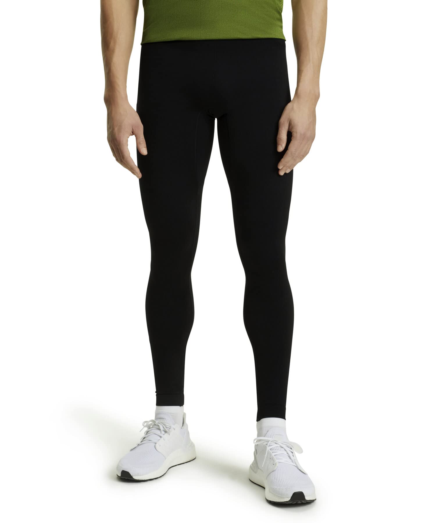 FALKE Herren Compression Long Kompressionshose Funktionshose mit Kompression fördert die Durchblutung nahtlos leicht reflektierend atmungsaktives schnelltrocknendes Funktionsmaterial 1 Stück | für schnellere Regeneration