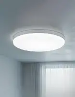 Plafon LED Sobrepor Borda Infinita Redondo 60W Bivolt Branco Frio Luz Forte para Sala Quarto Cozinha