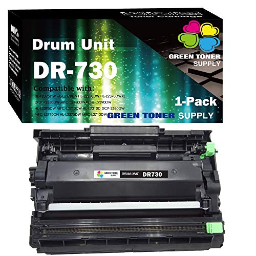 (1 x Drum) Compatible DR-730 DR730 Drum Unit Used for Brother TN760 TN770 DCP-L2550DW HL-L2350DW HL-L2370DW HL-L2390DW HL-L2395DW MFC-L2710DW MFC-L2750DW Printer