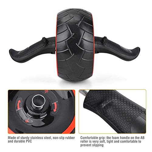 Ab Wheel, AB Roller Wheel z ochraniaczem na kolana, ultra szerokie koło ABS, do treningu brzucha, dla mężczyzn i kobiet, gimnastyka, domowa siłownia, trening