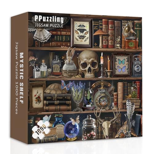 Vintage Gothic Library 1000-Piece Puzzle