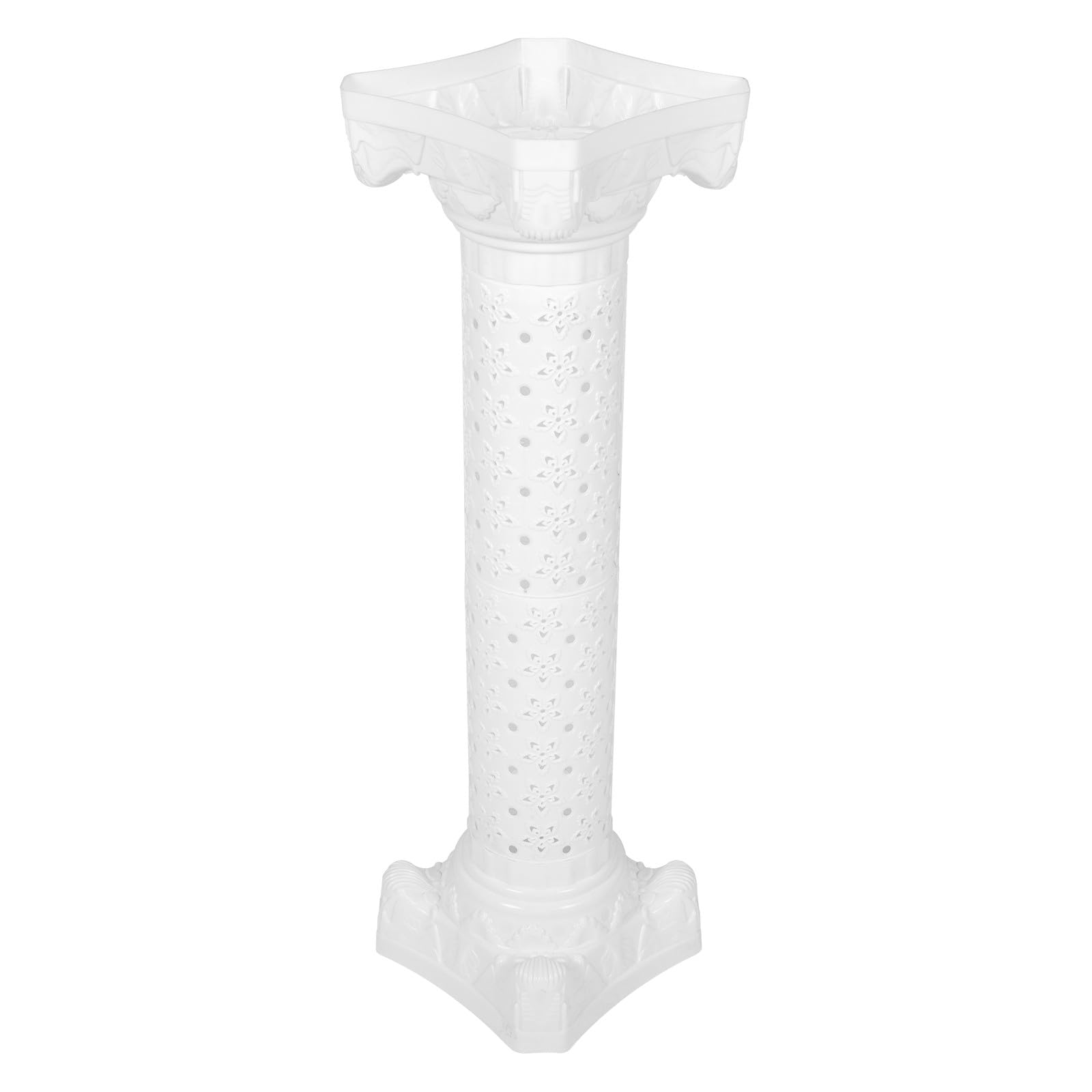 Supvox Römische Hochzeitssäule aus Kunststoff Hohle Dekosäule mit Blumenständer Wetterfeste Tischdeko für Hochzeitsfeier und Wegweiser Zufälliger Stil
