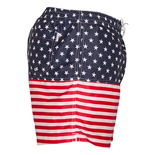 Meripex Apparel Men's Patriotic American Flag Swim Trunks: The Old Glory's3