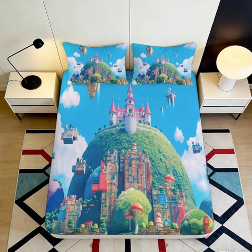Drap-housse 3D colline en microfibre douce pour créer un cocon féerique de nuit