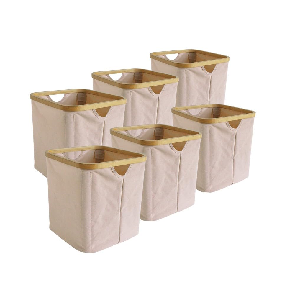 Box and beyond – Juego de 4 cestas de almacenamiento – 16,5 x 28,5 x 14 cm – metal gris con asas – calado – Almacenamiento, decoración, dormitorio, sala de estar, oficina, estilo elegante y elegante