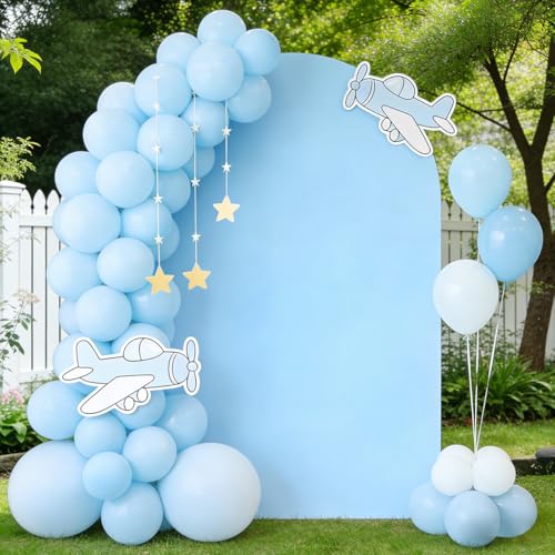 Funda elástica para Arco de Boda 6FT Azul Claro miniatura 3