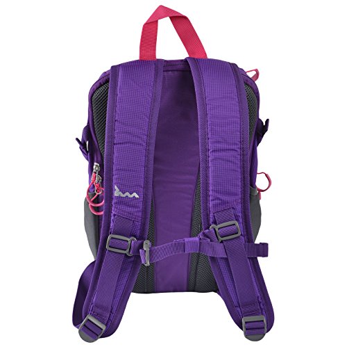 JAM Trek Backpack Purple Pink 25L Waterproof Comfortable Rucksack with Thick Padded Back Panel and Secure iPad Pocket Ideal For College Hiking Festival Camping Travel Lightweight Strong Chest Strap - Image 3