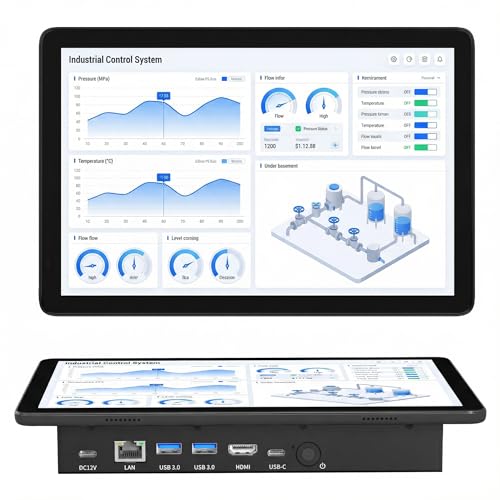 Mini Desktop Computers-HEIGAOLAPC Ordinateur Mini PC avec écran Tactile 11.6