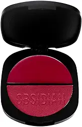 Blush Duo Gemini Obsidian Ruby Rose - Texturas Cremosa e Compacta, Acabamento Versátil e Natural, Longa Duração, 4,7g (OG6)