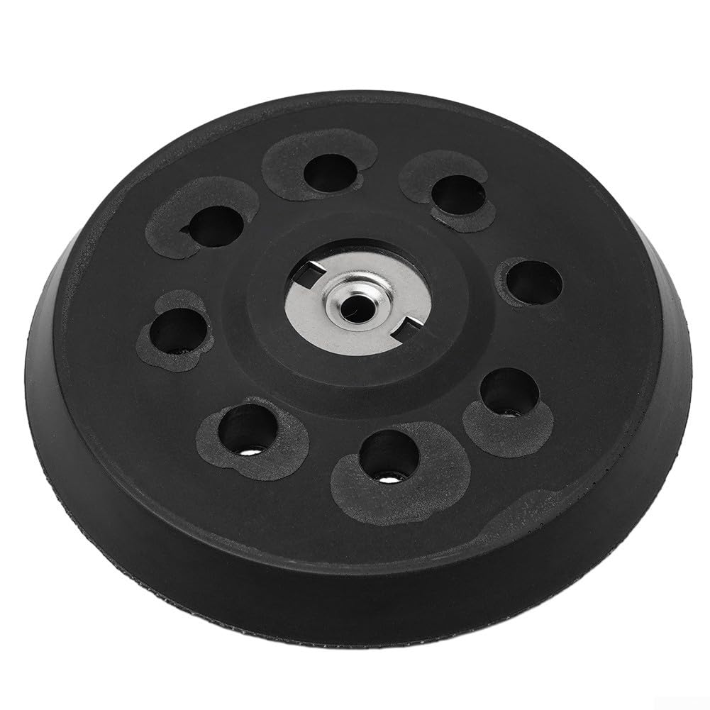 Platorello abrasivo per Metabo SXE 325 & Intec 425 – Piastra posteriore in poliuretano ad alta elasticità (125 mm, 8 fori, 13 mm di spessore)