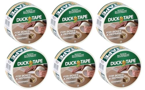 Ruban adhésif Duck Tape anti-décollement pour carton ondulé et réparations diverses 6 rouleaux