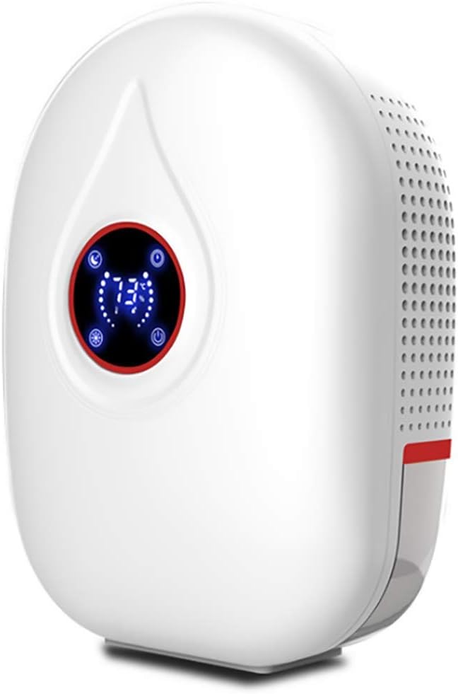 Dehumidifier Multifunction Household Remote Control Moisture Ultra Silent For Moist Mold Removal Suitable For Kitchen Bedroom Office Garage,Red