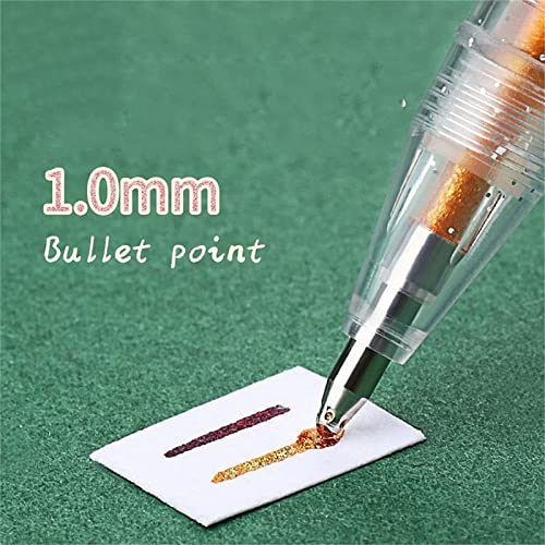 Set de 18 bolígrafos de gel metálico brillante miniatura 7