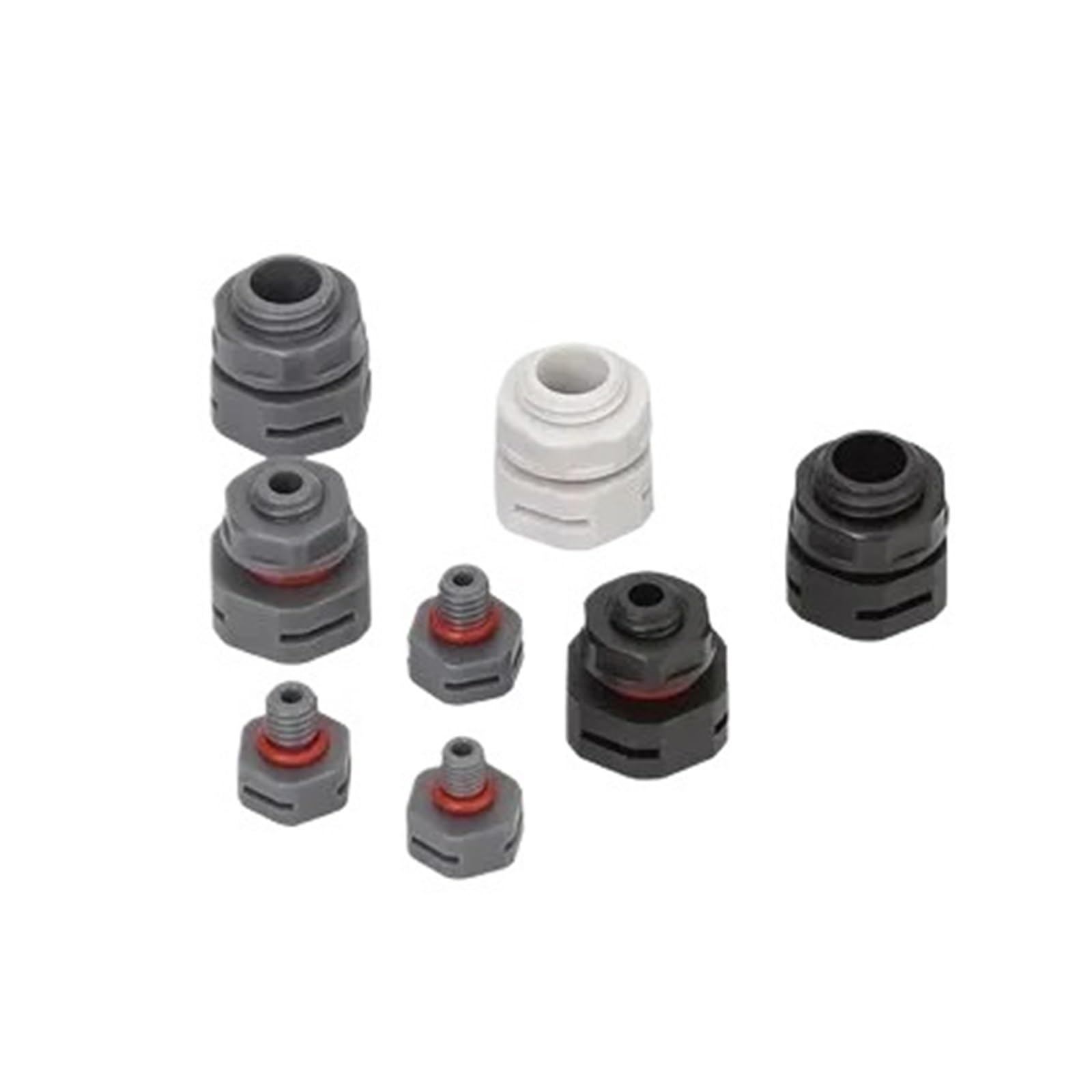 10/20/50pcs Tappo di Sfiato Impermeabile Vite di Scarico Automatico M5 M6 M8 M12 M16 M20 IP68 Nylon Traspirante valvola di Bilanciamento della Pressione(White,M16X1.5_50PCS)