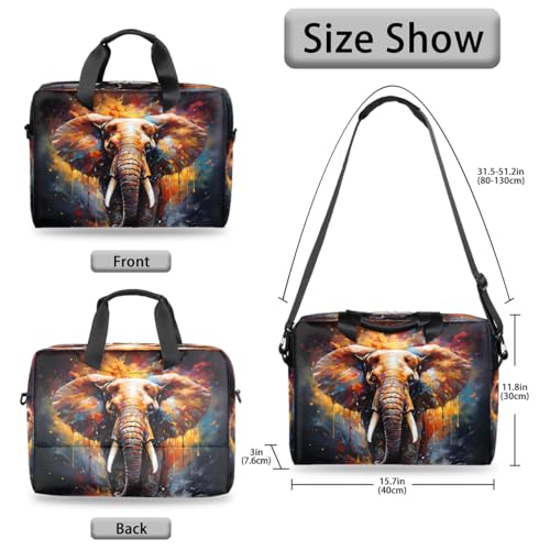Bolso para laptop 15.6-16 pulgadas con diseño elefante africano miniatura 6