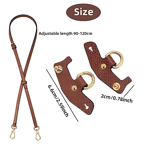 Image of Chispee Bag Strap Accessories for Crossbody Bag Punch-Free Real Leather Shoulder Strap Perforated Conversion Accessories