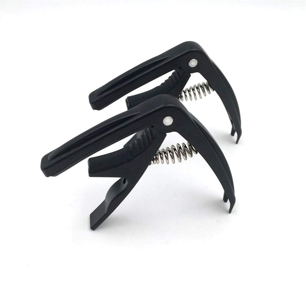BATLAM Capotasto per Chitarra Accessori per Chitarra Chitarra Folk Capotasto per Chitarra in ABS Multifunzione per Trasposizione Facile (Color : Black, Size : One Size) (Black One Size)