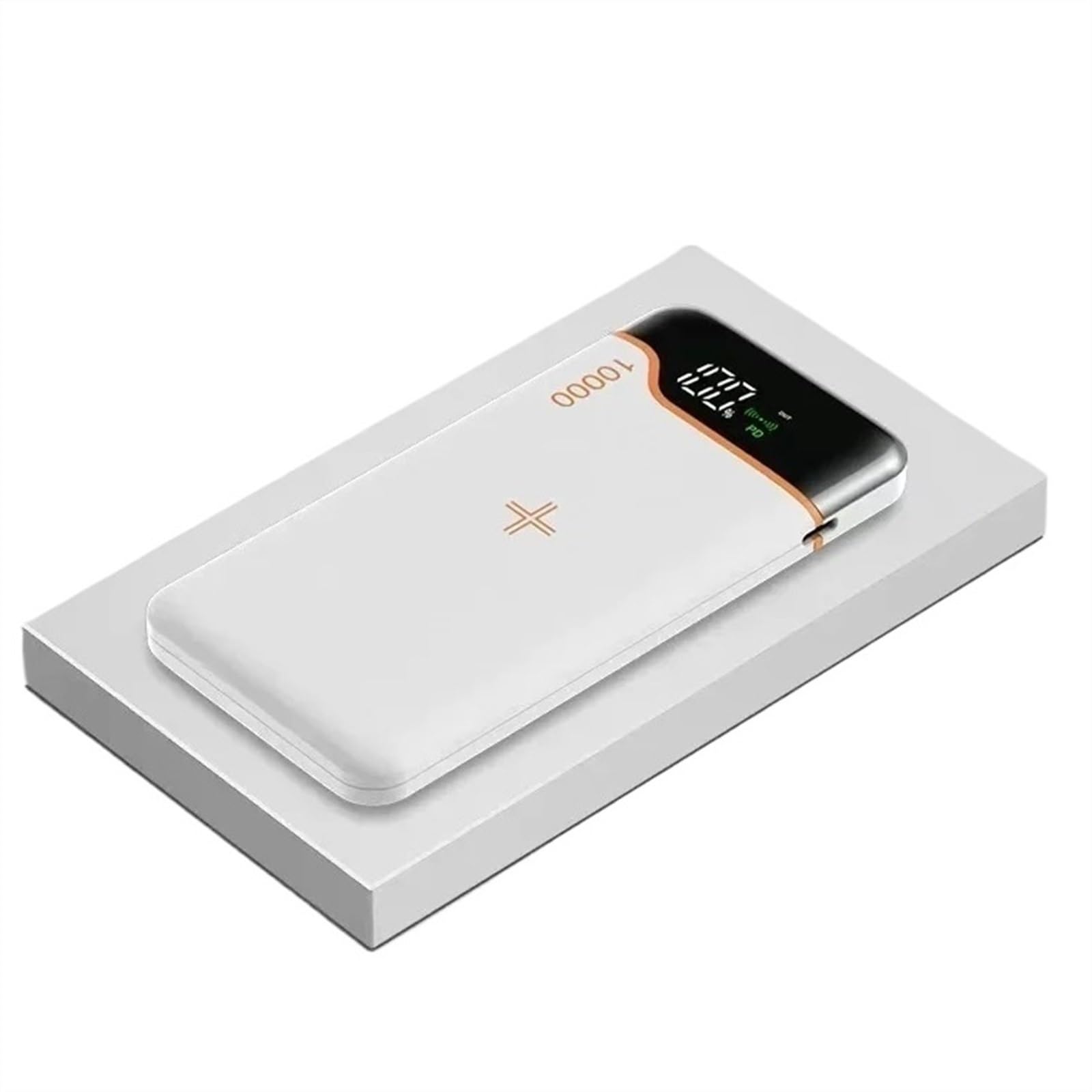 Power Bank Wireless 20000mAh 22,5W Carica Super Veloce 15W Grande Capacità Compatibile Con Iphone Compatibile Con Xiaomi (Size : 10000mAh White)