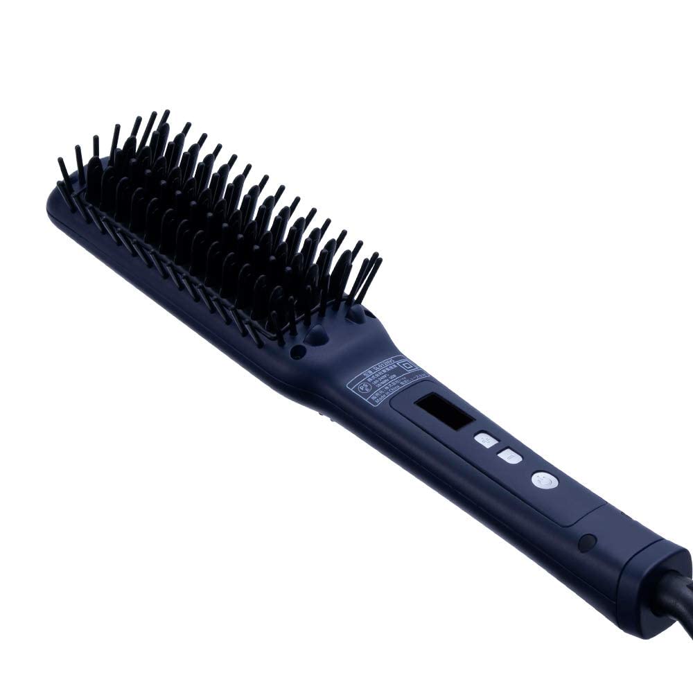 SALONIA サロニア ストレートヒートブラシ スリム ヘアブラシ 海外対応…