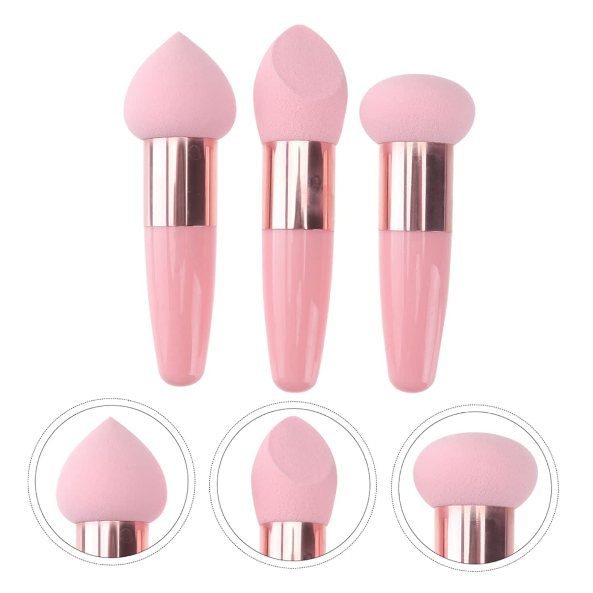 minkissy 30pezzi Spugnette Per Fondotinta e Pennelli Per Make-up Multifunzionali Strumenti Cosmetici Per Applicazione Facile e Precisa Per Casa e Salone Di Bellezza