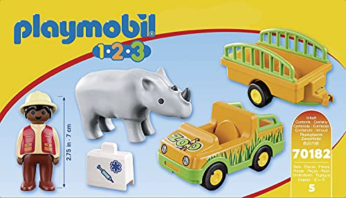 Playmobil 70182 Vétérinaire Avec Véhicule Et Rhinocéros - vue 5