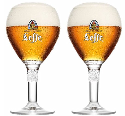 Leffe Bierglaser Bier Kelch 33cl (Set von 2) + 2 Freie Bierdeckel