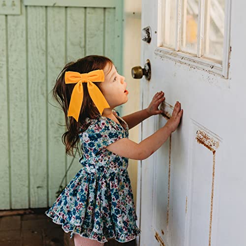 10Pcs 5" Velvet Hair Bows Girls Hair Clips Ponytail Holder Accessories For Women Girls Toddlers #TOP4