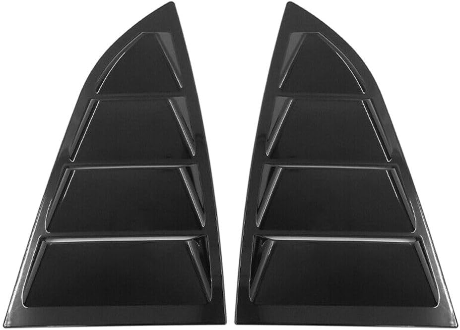 2pcs Side Window Louver Cover for Subaru for Toyota for GR86 2022-2023 Unpainted Black Unfinished Wdl TY8622IK-pc