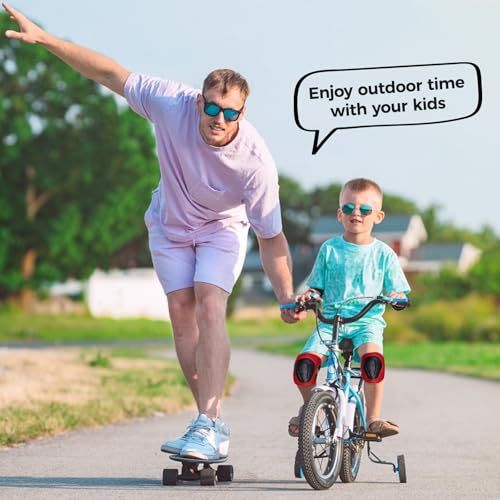image for BOSONER Basic Kids Protective Gear: Kids Knee Pads and Elbow Pads with