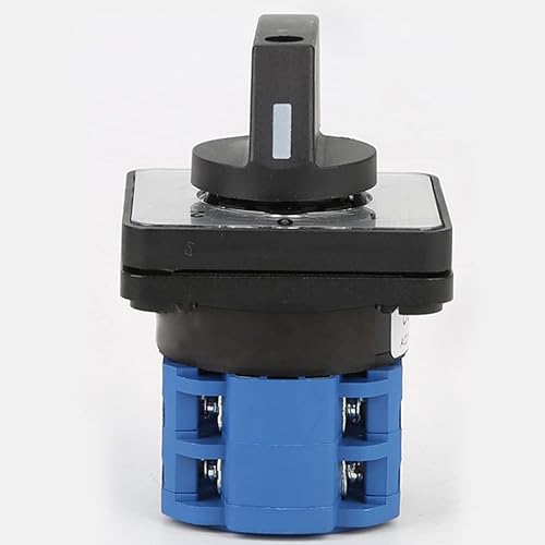 Miniatura 3 de Interruptor selector de cambio universal, interruptor de transferencia de energía, 3 posiciones 8 terminales, LW26-632 220V 20A Motor, Generadores