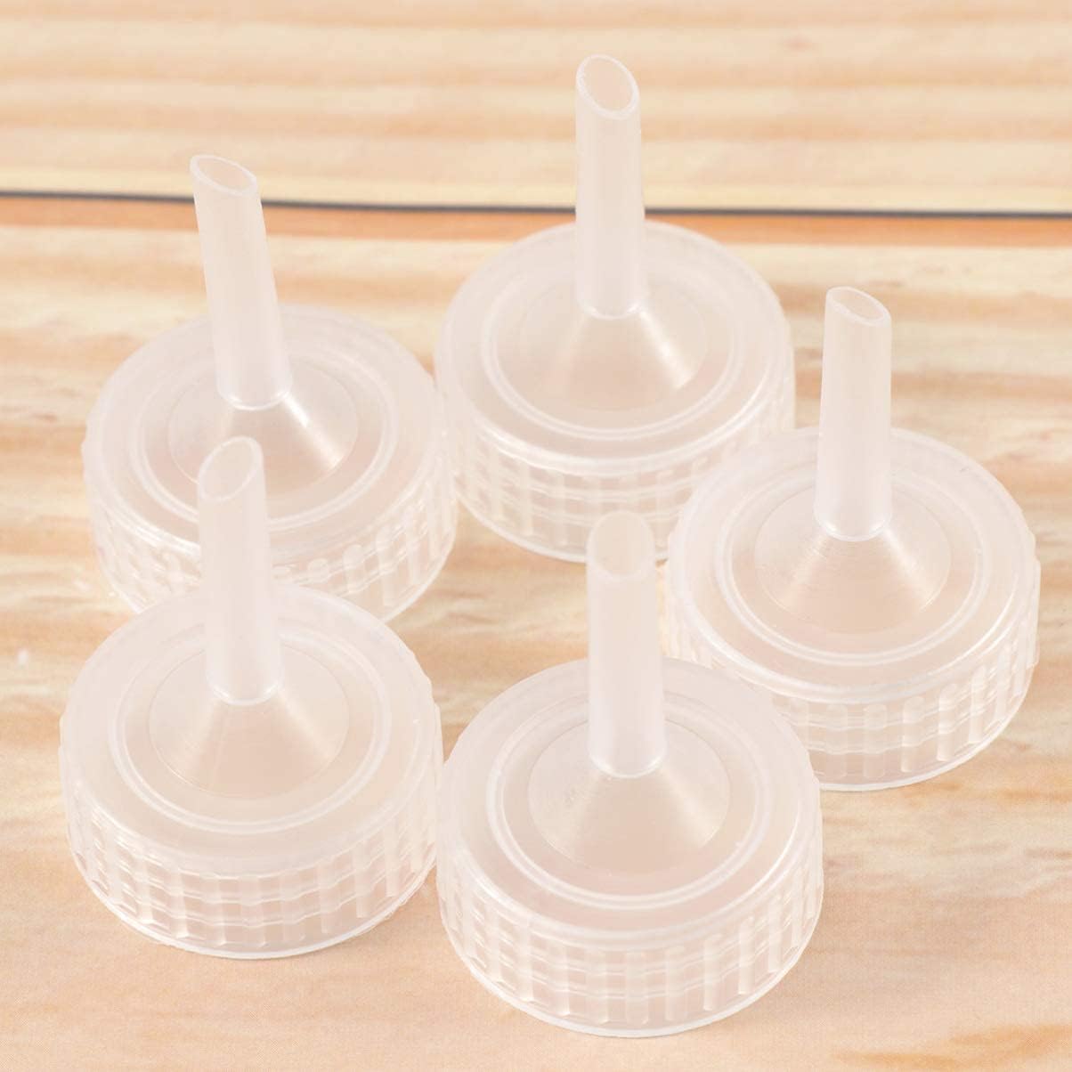 25pcs Brine Shrimp Artemia Hatchery Bottle Adapters Plastic Shrimp Egg Incubator Hatching Bottle Cap for Aquarium Fish Tank Oxygen Parts