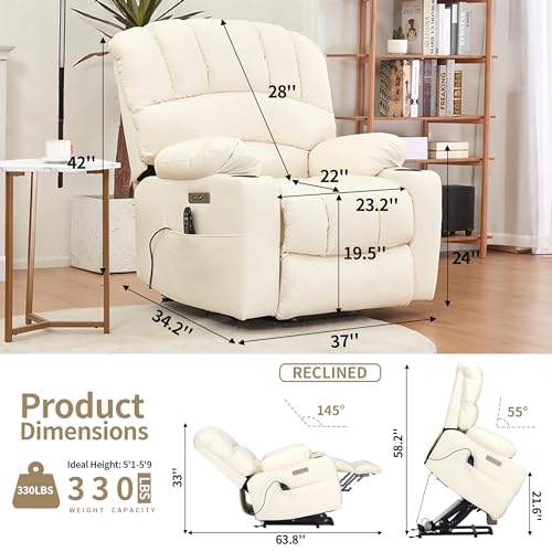 Duraspace Power Lift Recliner Electric Lift Massage Recliner Chairs With Heat thumb #2